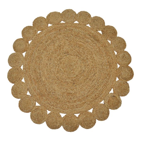 302 000006 15 Carpet Voni Inart natural jute D100x1cmBOHO CHIC > Decoratives