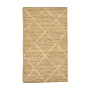 302 000008 3 Carpet Strike Inart beige-ecru jute 120x180x1cmBOHO CHIC > Decoratives