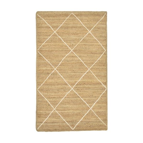 302 000008 3 Carpet Strike Inart beige-ecru jute 120x180x1cmBOHO CHIC > Decoratives