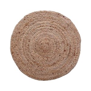 302 000015 5 Carpet Solon Inart beige jute 100x100x1cmBOHO CHIC > Decoratives