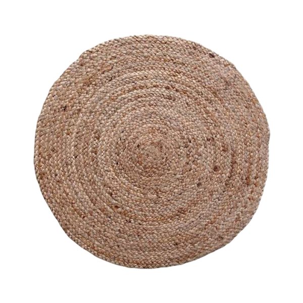 302 000015 5 Carpet Solon Inart beige jute 100x100x1cmBOHO CHIC > Decoratives