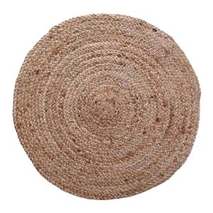 302 000016 10 Carpet Solon Inart beige jute 120x120x1cmBOHO CHIC > Decoratives