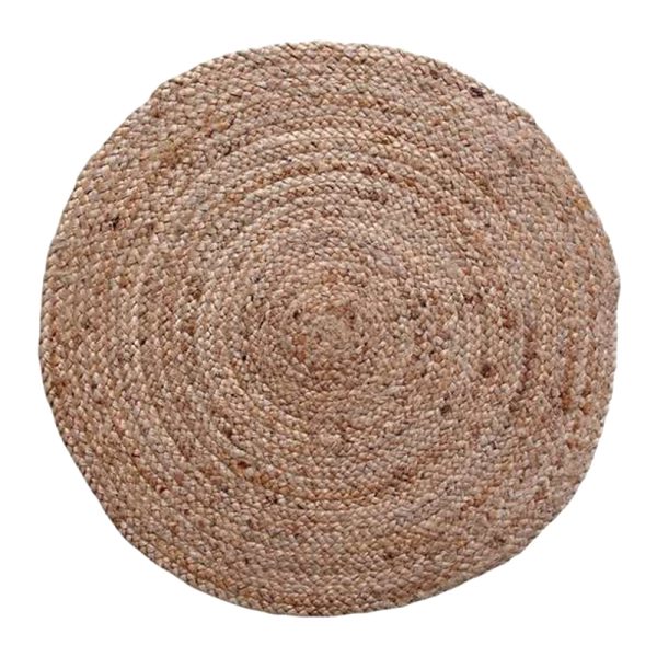 302 000016 10 Carpet Solon Inart beige jute 120x120x1cmBOHO CHIC > Decoratives
