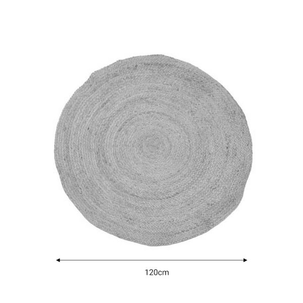 302 000016 2 9 Carpet Solon Inart beige jute 120x120x1cmBOHO CHIC > Decoratives