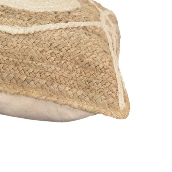 302 000017 2 2 Pillow Foliens Inart natural-ecru 100% jute 45x45x2.5cmBOHO CHIC > Decoratives