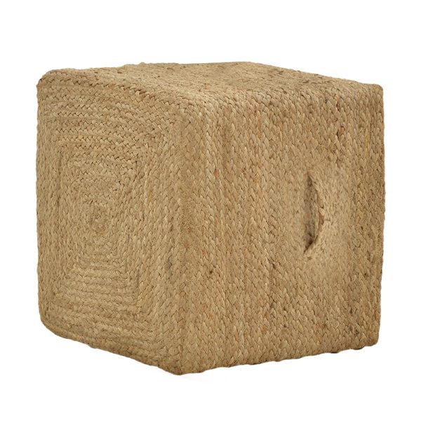 302 000025 6 Stool Tresa Inart natural 100% jute 40x40x40cmBOHO CHIC > Stools