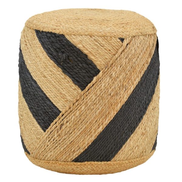 302 000026 11 Stool Relous Inart natural 100% jute 40x40x40cmBOHO CHIC > Stools