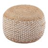 302 000037 9 Rover chair pakoworld, teak wood frame in natural shade and beige banana rope 50x60x86cmBOHO CHIC > Chairs and Armchairs