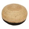302 000041 7 Axar Inart jute stool in natural shade D40x40cmBOHO CHIC > Stools