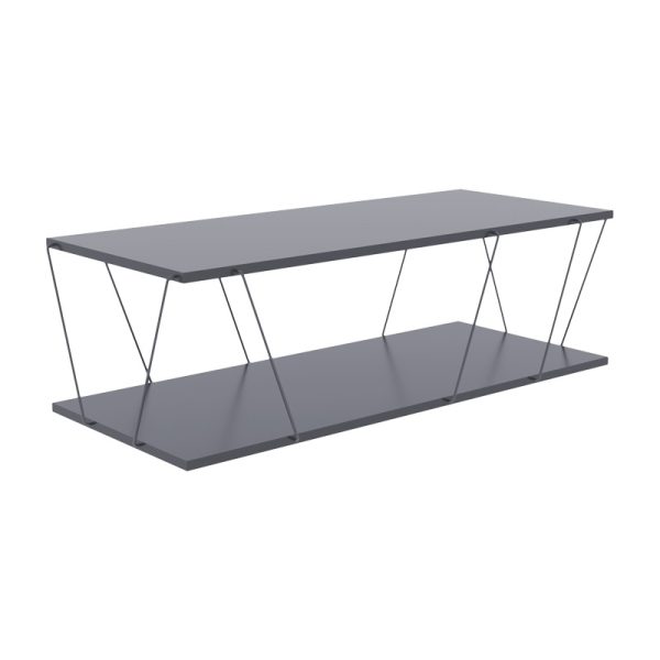 304 000002 8 Coffee table Tars pakoworld grey-black 120z48z30cmSPRING OFFERS