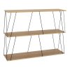 304 000007 4 Work desk professional left corner Denith pakoworld charcoal-walnut 220x180x75cmSPRING OFFERS