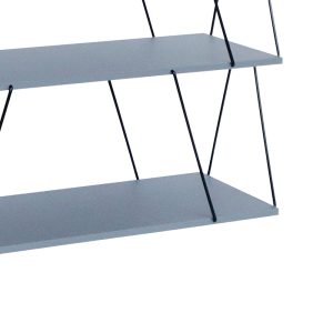 304 000008 2 2 Side table-shelf Tars pakoworld grey-black 120x30x9.cmSPRING OFFERS