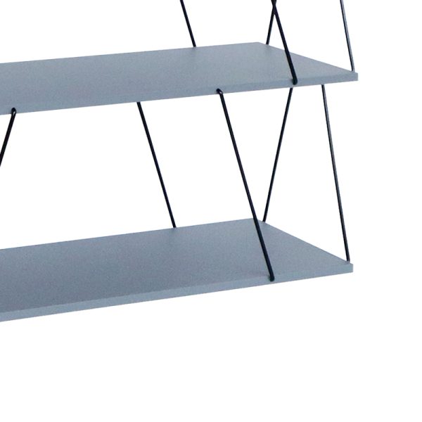 304 000008 2 2 Side table-shelf Tars pakoworld grey-black 120x30x9.cmSPRING OFFERS