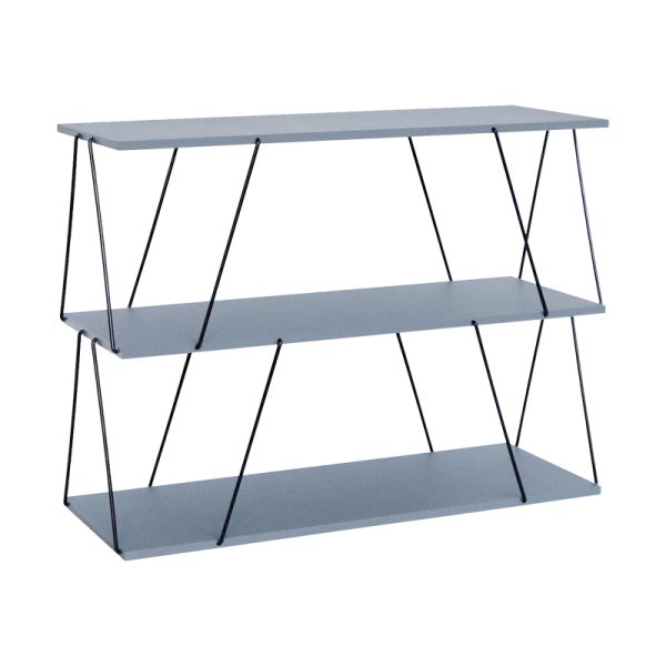 304 000008 4 Side table-shelf Tars pakoworld grey-black 120x30x9.cmSPRING OFFERS