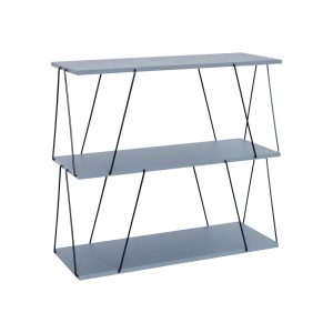 304 000012 4 Side table-shelf Tars pakoworld grey-black 80x30x69.2cmSPRING OFFERS