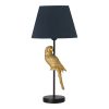 306 000010 6 Table lamp Lighted Inart E27 gold metal-white fabric D35x70cmSPRING OFFERS