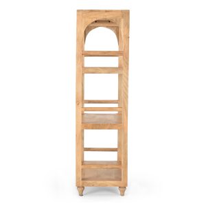 307 000002 2 6 Novel Inart bookcase solid acacia wood 66x35.5x127cmBOHO CHIC > Other Furnishings