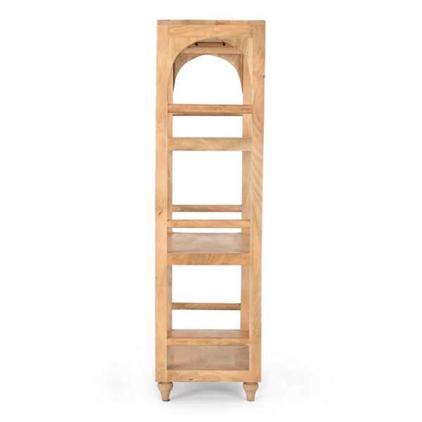 307 000002 2 6 Novel Inart bookcase solid acacia wood 66x35.5x127cmBOHO CHIC > Other Furnishings