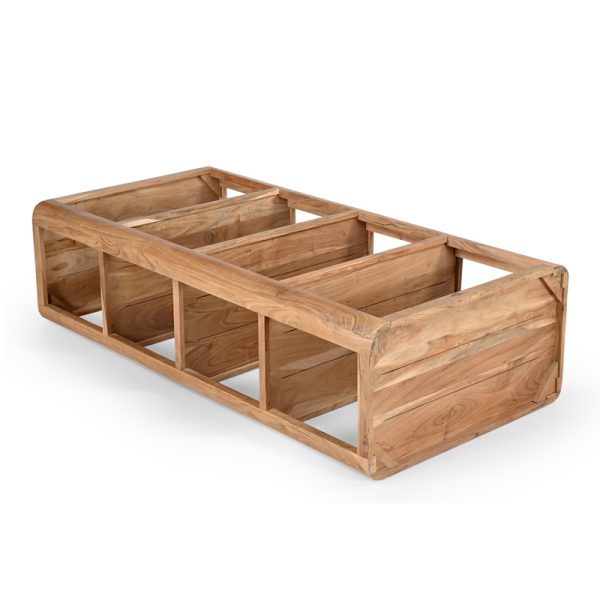 307 000002 3 6 Novel Inart bookcase solid acacia wood 66x35.5x127cmBOHO CHIC > Other Furnishings