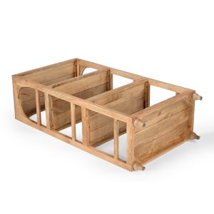 307 000002 4 6 Novel Inart bookcase solid acacia wood 66x35.5x127cmBOHO CHIC > Other Furnishings