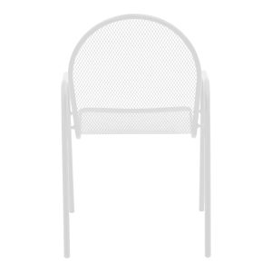 308 000004 4 2 Tarete pakoworld stackable armchair white metal 55x64x86.5cmOutdoor furniture > Garden armchairs