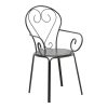 308 000005 13 Dining table Ensure-Confidence set of 5 pakoworld metal in anthracite shade120x70x70cmOutdoor furniture > Garden food table