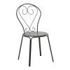 308 000007 8 Monasty pakoworld stackable armchair black metal 49x55x90cmOutdoor furniture > Garden armchairs
