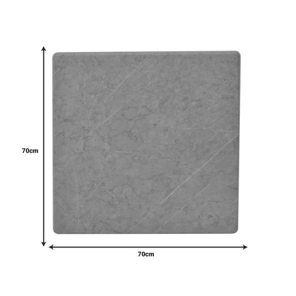 310 000038 2 8 Zerbo pakoworld gray marble look table top t.Werzalit 70x70cmProfessional furniture > Table Tops