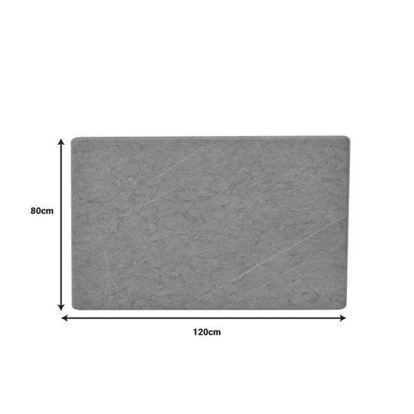 310 000039 2 3 Zerbo pakoworld gray marble look table top t.Werzalit 120x80cmProfessional furniture > Table Tops
