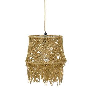 311 000002 5 Ceiling lamp Rapom Inart E27 natural D25x95cmBOHO CHIC > Luminaries