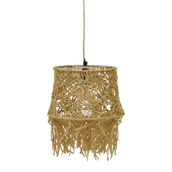311 000002 5 Ceiling lamp Rapom Inart E27 natural D25x95cmBOHO CHIC > Luminaries