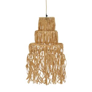 311 000003 4 Ceiling lamp Nairan Inart E27 natural D30x125cmBOHO CHIC > Luminaries