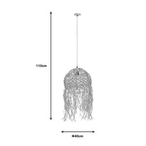 311 000005 3 2 Ceiling lamp Amelon Inart E27 natural Φ40x110cmBOHO CHIC > Luminaries