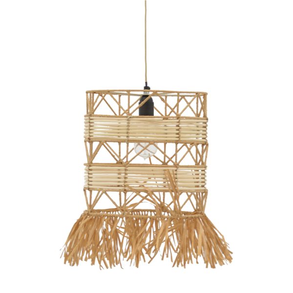 311 000006 4 Ceiling lamp Crossio Inart E27 natural D30x110cmBOHO CHIC > Luminaries