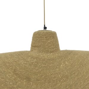 311 000012 3 2 Ceiling light Merli Inart E27 natural D110x130cmBOHO CHIC > Luminaries
