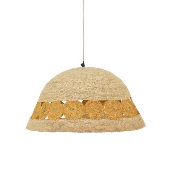311 000016 3 Ceiling lamp Gervi Inart E27 natural D50x110cmBOHO CHIC > Luminaries