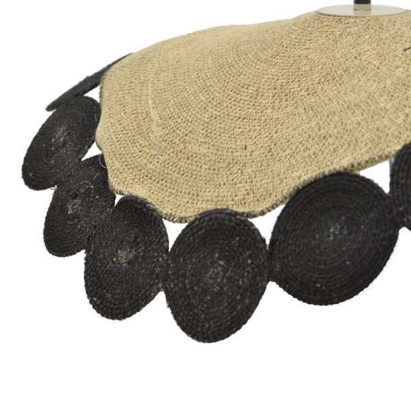 311 000021 2 3 Ceiling lamp Kono Inart natural-black D70x100cmBOHO CHIC > Luminaries