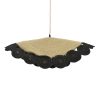 311 000021 6 Ceiling light Fonlo Inart natural seagrass-iron D90x129cmBOHO CHIC > Luminaries