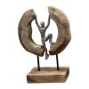 312 000002 2 Table decoration Yove Inart natural mango wood-iron 18x9x69cmSPRING OFFERS