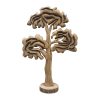 312 000026 2 Table decoration tree Krom Inart natural mango wood-aluminum iron 30.5x9x44cmSPRING OFFERS