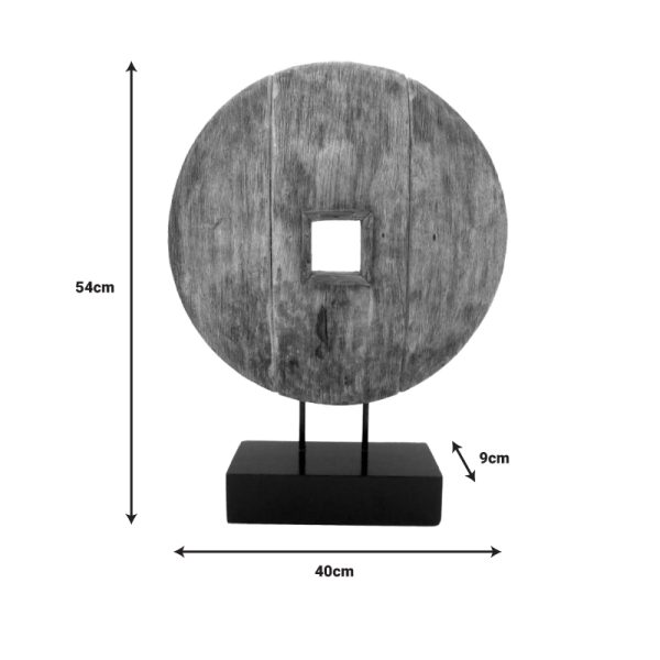 312 000034 2 2 Table decoration Cart Inart natural mango wood-iron 40x9x54cmSPRING OFFERS