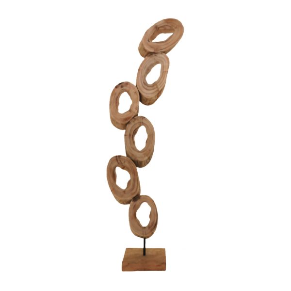 312 000041 3 Table decoration Sametro Inart natural mango wood-iron 24x9x85cmDecoration > Decorations > Table