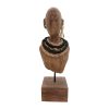 312 000042 2 Table decoration heart Loisir Inart natural mango wood-aluminum 28.5x9x30cmSPRING OFFERS