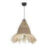 313 000028 5 Armchair Dorothy Inart with beige cushion-natural rattan 115x57x150cmBOHO CHIC > Chairs and Armchairs