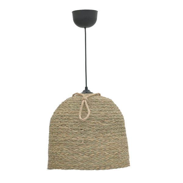 313 000031 6 Lamper Inart natural wicker ceiling light D34x87cmBOHO CHIC > Luminaries