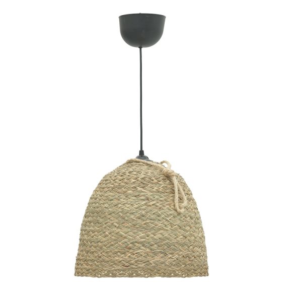 313 000032 6 Lamper Inart natural wicker ceiling light D30x82cmBOHO CHIC > Luminaries