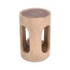 315 000012 4 Boxy Inart stool natural solid teak wood 40x40x40cmBOHO CHIC > Stools