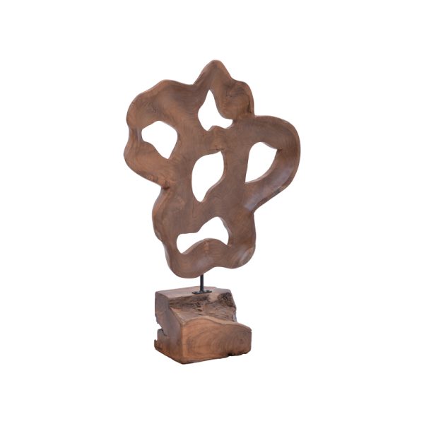 315 000022 3 Table decoration Strab Inart natural wood teak-metal 49x15x70cmDecoration > Decorations > Table