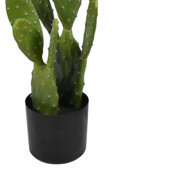 316 000021 2 10 Cactus decorative plant in a pot Inart green pp H64cmDecoration > Artificial plants