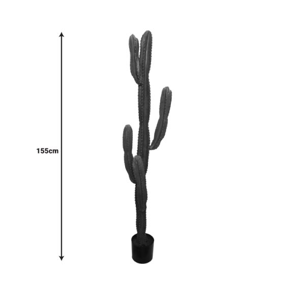 316 000022 3 4 Decorative plant Cactus I in a pot Inart green pp H155cmDecoration > Artificial plants